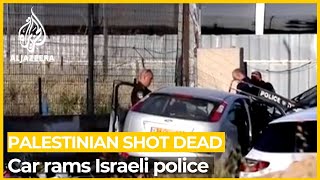 Palestinian shot dead after car rams Israeli police in Jerusalem