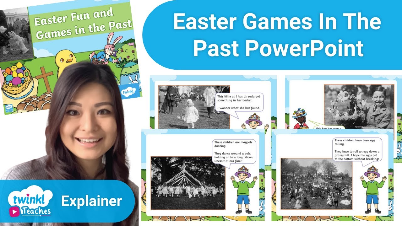 Easter Fun and Games in the Past PowerPoint