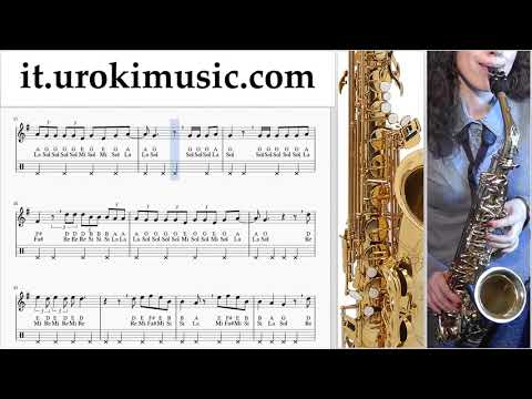 Corso di Sassofono Tenore Marshmello ft. Bastille - Happier Tablature Tab um-i276