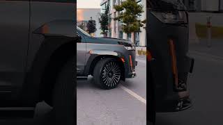Cadillac Escalade with 100% CARBON FIBER LARTE body Kit