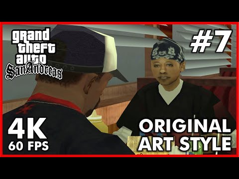 Grand Theft Auto SAN ANDREAS Original Art Style [4K 60FPS] Walkthrough Part 7 - No Commentary