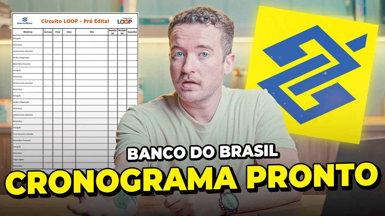BANCO DO BRASIL: PLANO DE ESTUDOS!