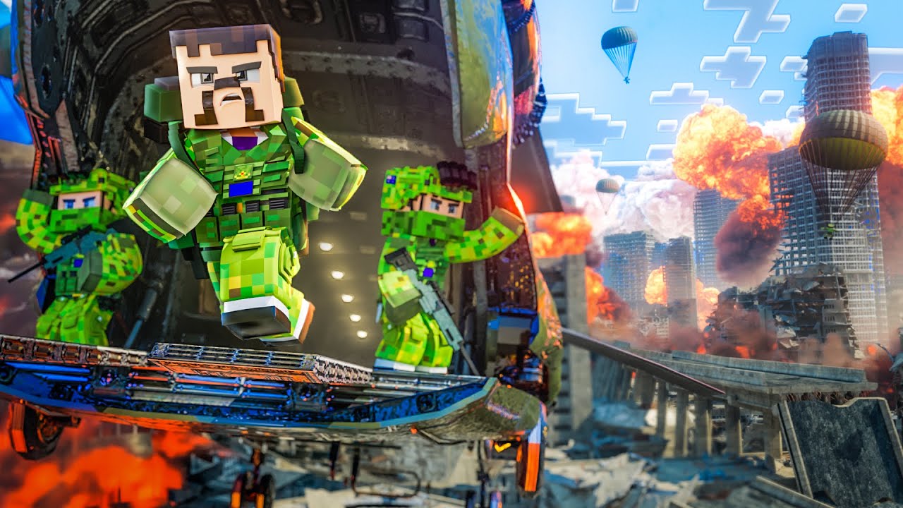 Survive 100 Days at WAR in a Minecraft City...