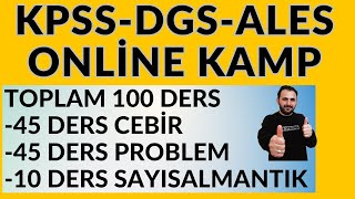 DEV KAMP DUYURUSU 2024 DGS KPSS ALES| Online CANLI KAMP 100 DERS | #2024dgs #202