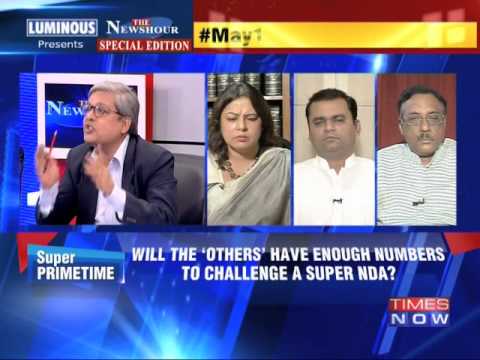 The Newshour Debate: Secular chant vs Super NDA - Part 3 (15th May 2014)