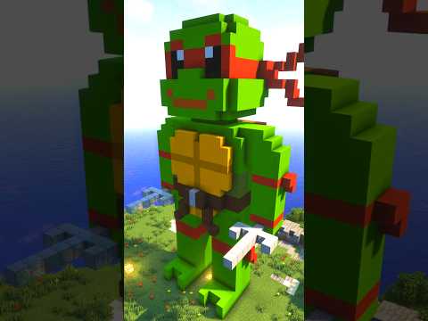 3oriana - Майнкрафт 🇺🇦 - 🥷🐢 Teenage Mutant Ninja Turtles Minecraft statue #minecraft #tmnt