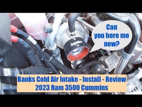 Banks Cold Air Intake - Turbo Sound - Install on a RAM 3500 Cummins