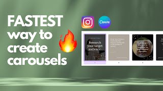 Create Carousels on Canva Bulk Creation *Fastest Way Possible*