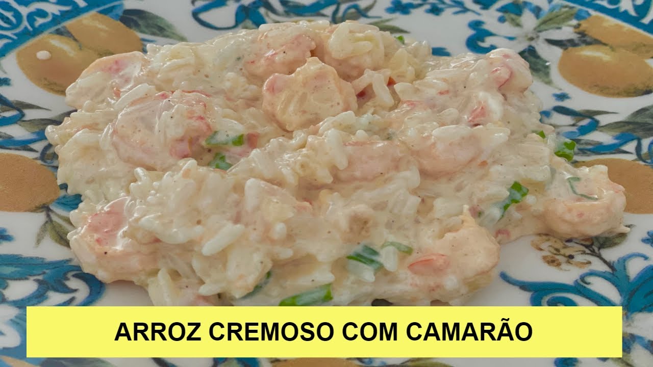 Arroz Cremoso Com Camarão em 10 Minutos - Receita Rápida