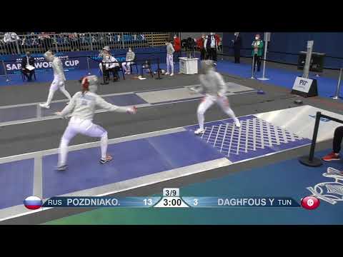 2021 Budapest Womens Sabre Team T16 RUS vs TUN