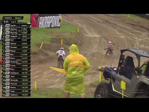 EMX65 young fighters give everything in the mud of Loket in Race 1! #MXGPCzechRepublic