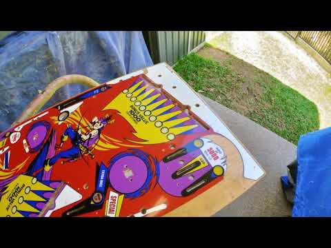 Solar City Pinball Playfield Restore