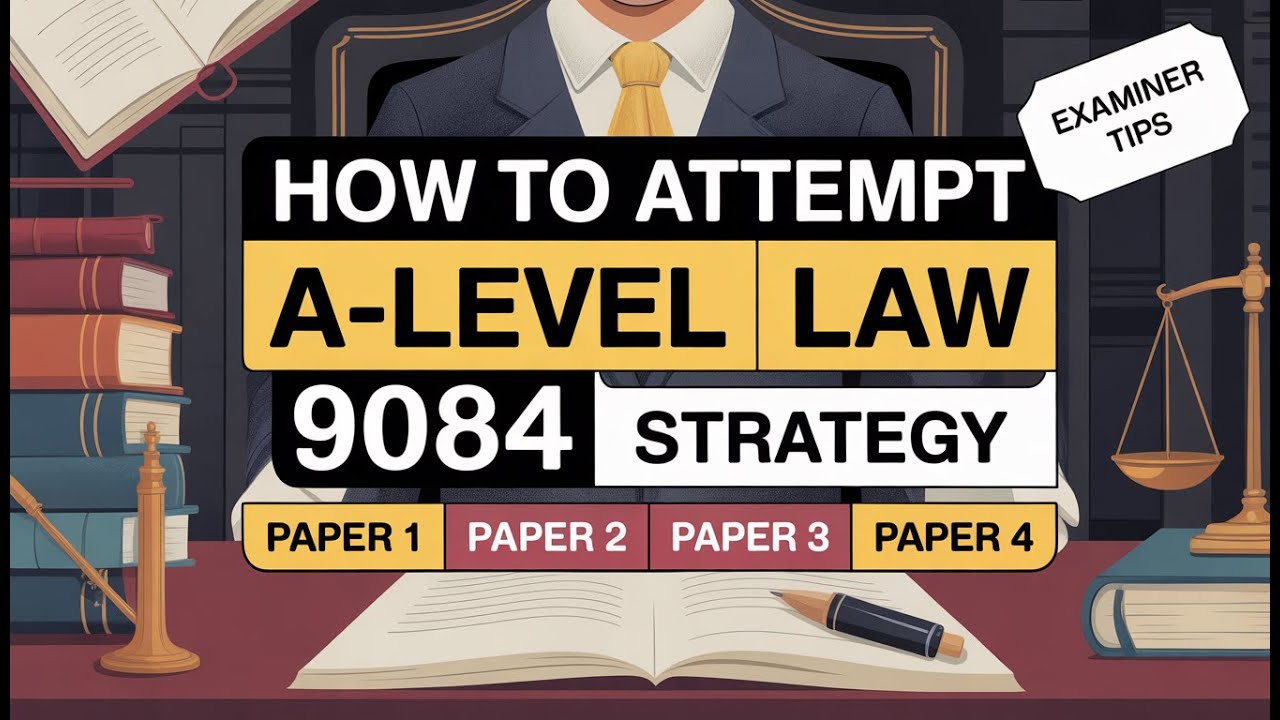 A-Level Law 9084: How to Attempt Paper 1, 2, 3 & 4 (Examiner Tips)