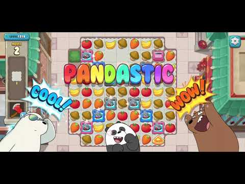 We Bare Bears Match3 Repairs Level 1318 - No Boosters