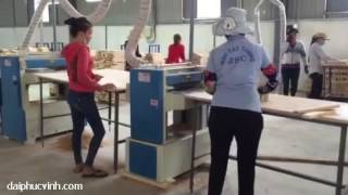 Dây chuyền ghép gỗ đơn giản hiệu quả