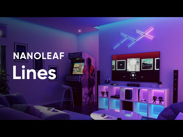 Starter Kit Nanoleaf Lines 60 gradi 15 pannelli LED video