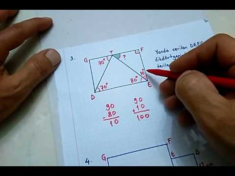 4.sınıf matematik Üçgen, Kare ve Dikdörtgen Problemleri