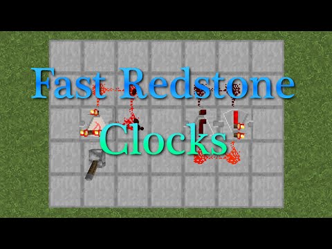 Insane Minecraft Redstone Clocks - Easy and Fast!