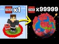 Minecraft But TNT World Size