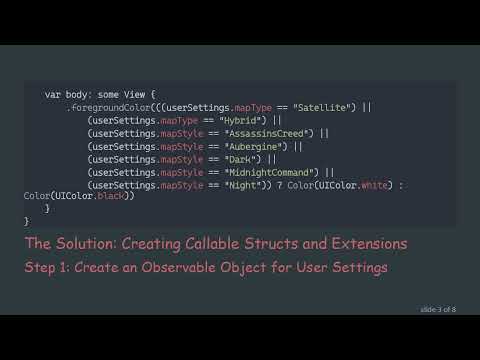 How to Separate Out View Modifiers into Callable/Includable Structs in SwiftUI