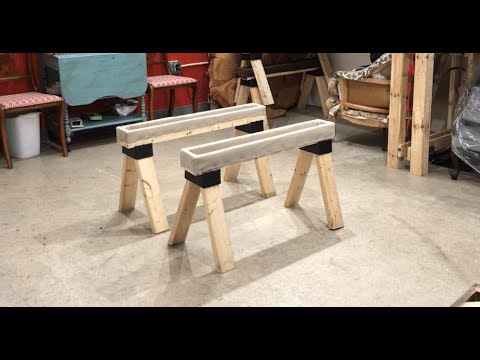 Upholstery Method - HOW TO MAKE UPHOLSTERY SAWHORSES