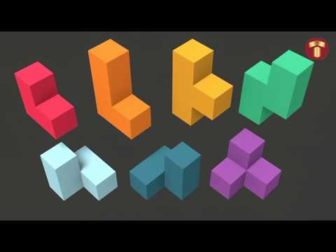 A 7 Pieces SOMA Cube Paper Pattern Folding Instruction