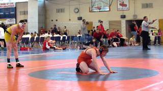 preview picture of video 'Lincoln park Team wrestling Tournament (135) Quinn Chapman Vs Airport'