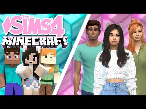 Katherine Elizabeth - 💙 STEVE, ALEX, + ME! The Sims 4 MINECRAFT CAS