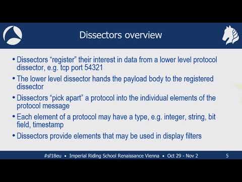 SF18EU - 03 Writing a Wireshark Dissector: 3 Ways to Eat Bytes (Graham Bloice)