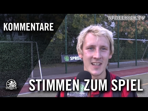 C. Gill (TSV Lichtenberg) und F. Reimann (Köpenicker SC) - Die Stimmen zum Spiel