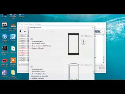 Hard Reset All Sony Xperia Via Flash tool 0.9.22.3 Video