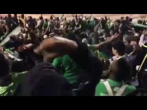 "Los del sur en ecuador [Final copa libertadores 2016 "IDA"]" Barra: Los del Sur &bull; Club: Atlético Nacional