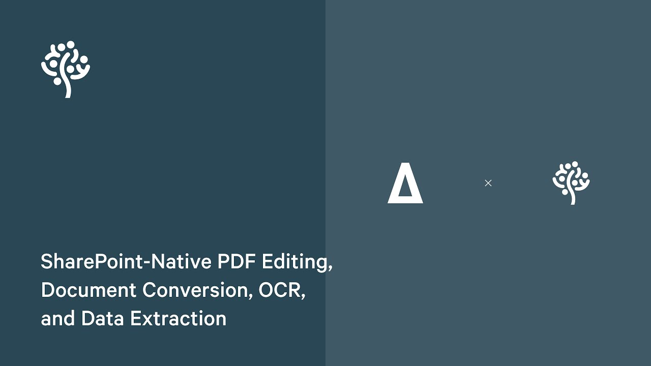 PDF Editor for SharePoint webinar: SharePoint-native PDF editing, document conversion, OCR, and data extraction