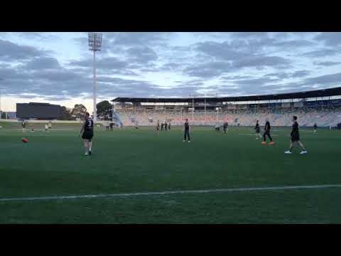Tom Mitchell & Connor Macdonald Hawthorn Hawks training at Hobart v North Melbourne, 22 Jul 22