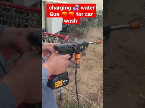 #Charging 💦 water gun 🔫 for  car 🚗 wash #shorts #youtube shorts#