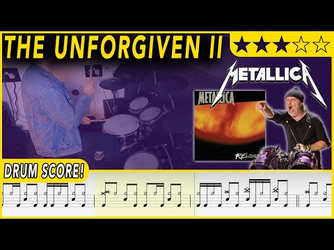 The Unforgiven II - Metallica | DRUM SCORE Sheet Music | #383 DRUMSCRIBE
