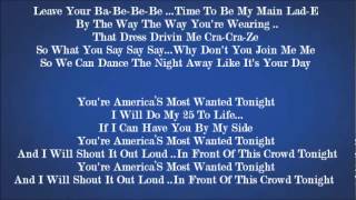 Akon - America&#39;s Most Wanted (Lyrics On Screen)