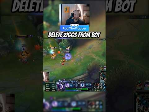 Delete Ziggs from Bot #leagueoflegends #shorts #aphelios