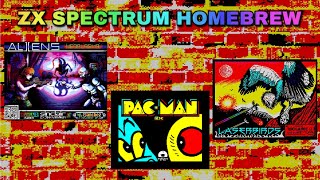 ZX Spectrum Homebrew games - Aliens Neoplasma 2,Pac-Man RX,Laserbirds