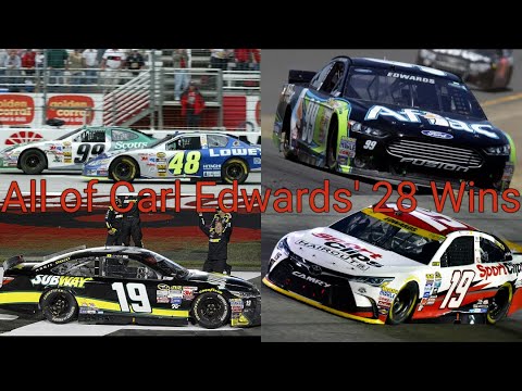 All of Carl Edwards' 28 Wins