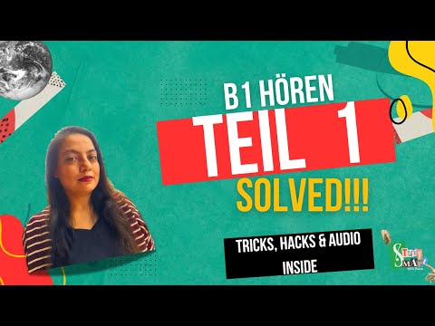 German Exam Prep: How to Solve Teil 1 B1 Hören | Tricks, Hacks & Audio | Score 80% and more!