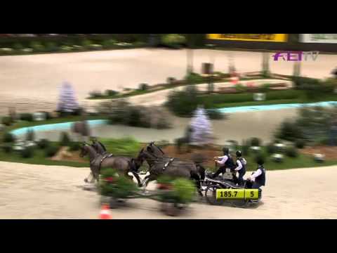 Boyd Exell wins the FEI world Cup Driving, Geneva 2011