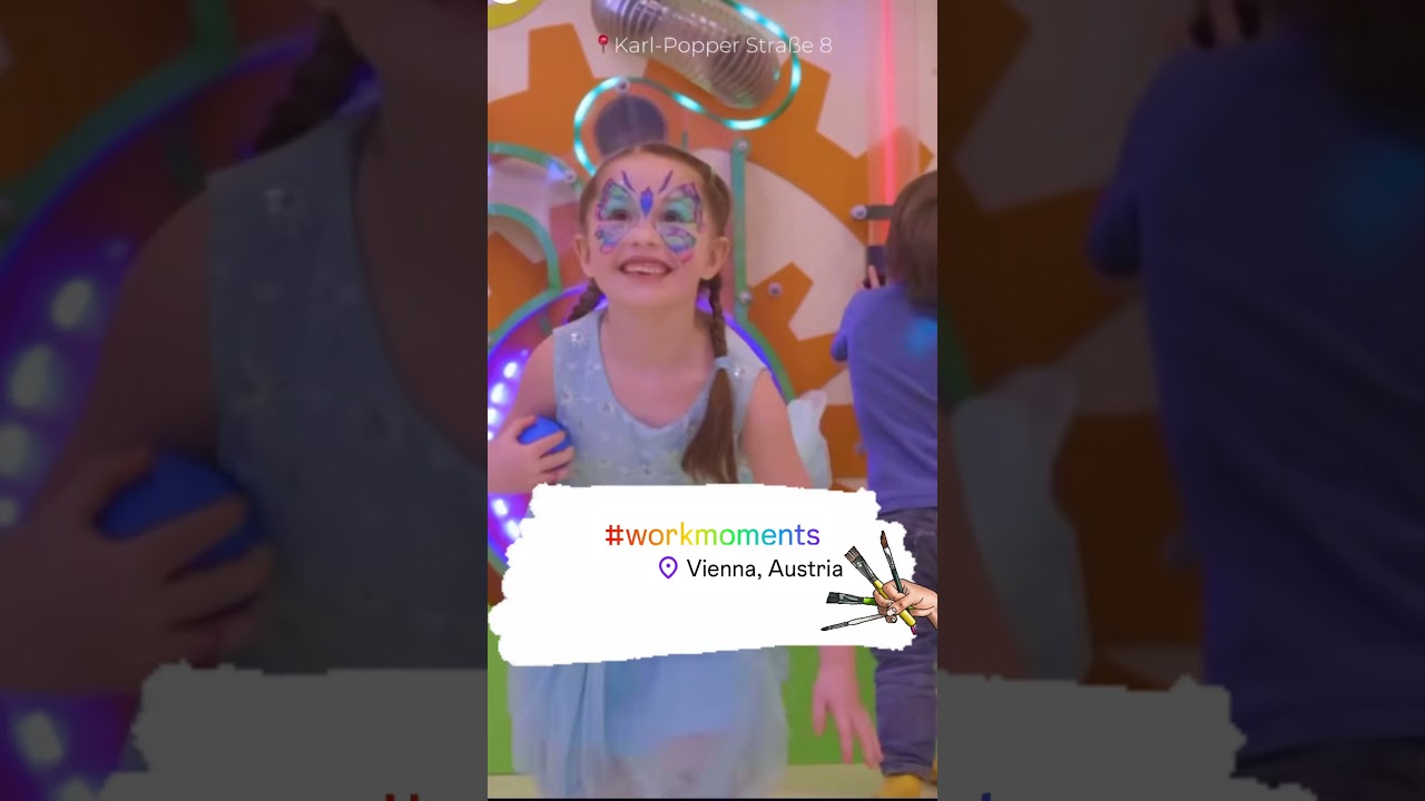 ✨ Face Painting Fun at Kids’ Party in Vienna | Vera Hahuleac 🎨 #Shorts