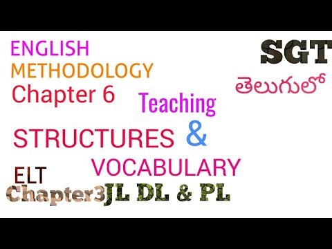 Teaching Structures and Vocabulary in telugu I SGT English Methodology Video