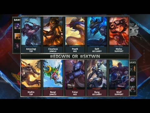 EDG vs SKT Highlights - EDWARD GAMING vs SK TELECOM T1 - S5 WORLDS 2015 GROUP STAGE