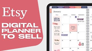 How To Make A Digital Planner To Sell On Etsy | Step By Step For Beginners (2024)