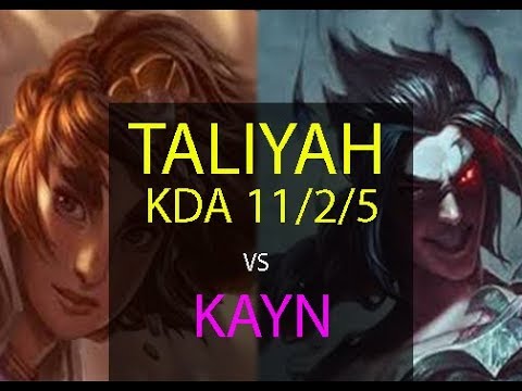 TALIYAH vs KAYN (JUNGLE) //  KDA 11/2/5  //  VN Master // v8.22