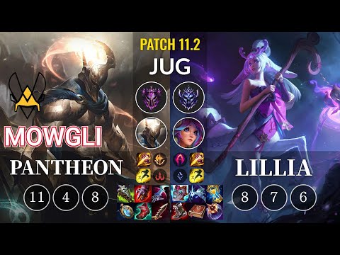 VIT Mowgli Pantheon vs Lillia Jungle - KR Patch 11.2