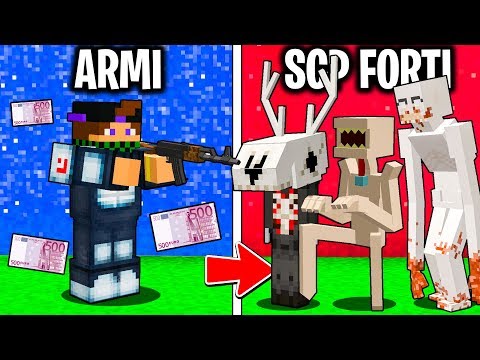 SCP FORTI contro ARMI 10000€ (Mitraglietta) - Minecraft ITA