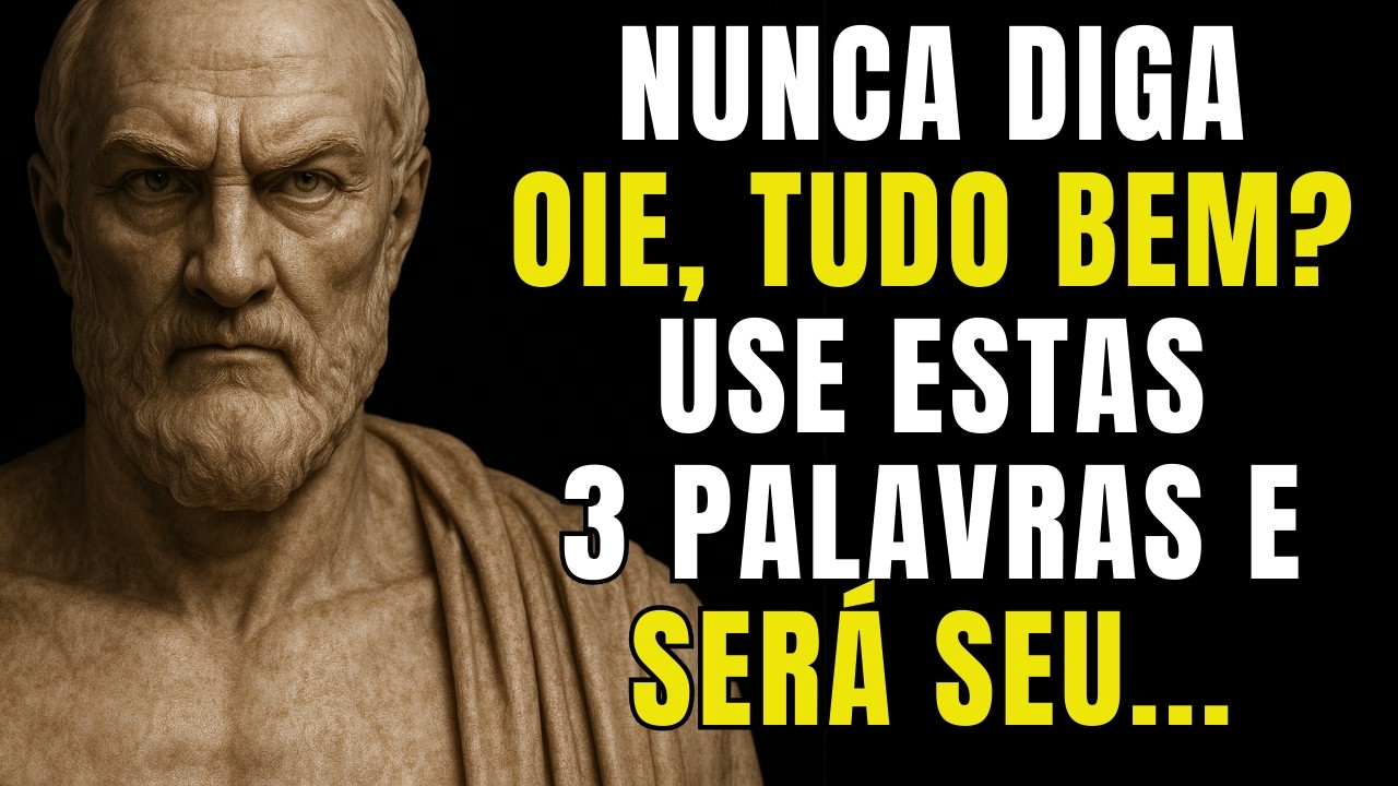 APENAS DIGA ESTAS 3 PALAVRAS E ATRAIRÁ QUALQUER UM | ESTOICISMO | Sabedoria Estoica